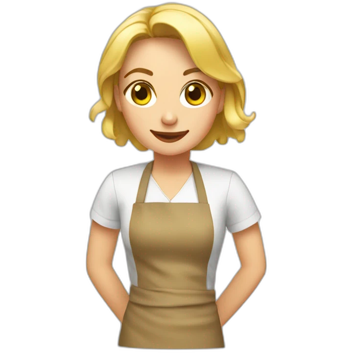 Cocinera rubia emoji