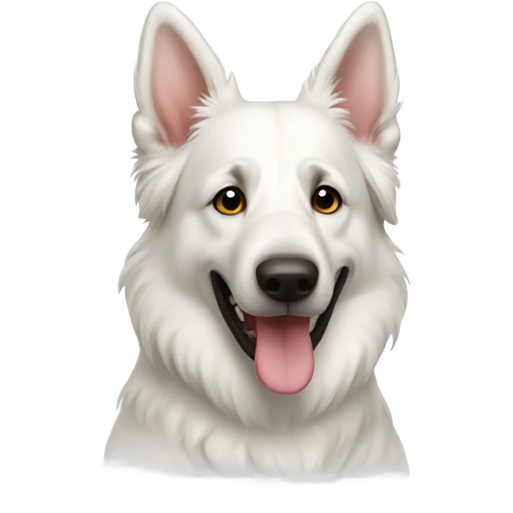 White Swiss shepherd  emoji