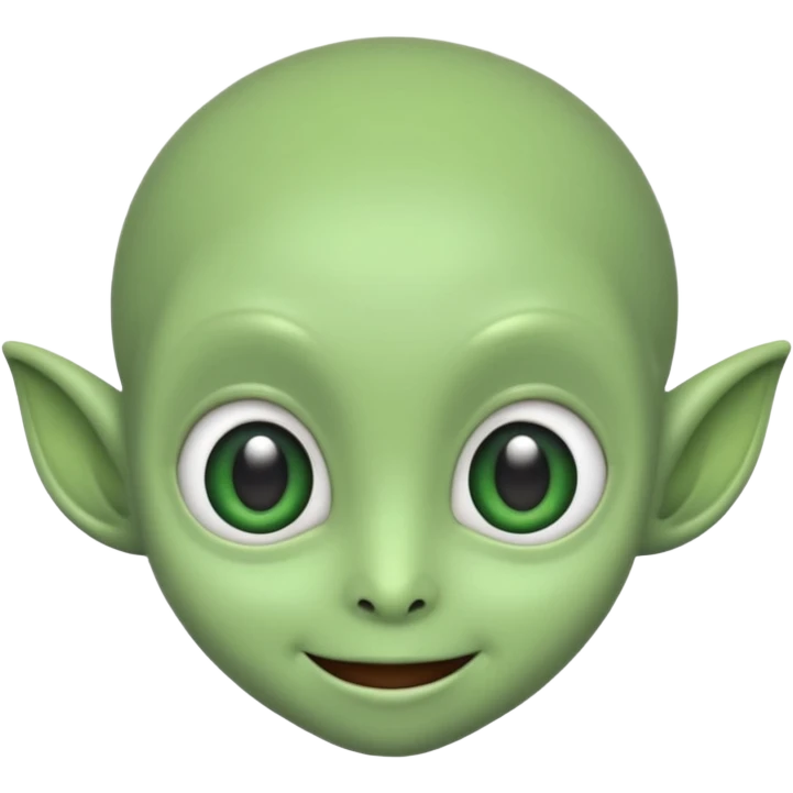 Make me a cute alien emoji