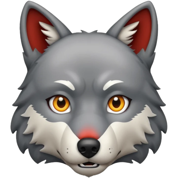 wolf sitting down emoji
