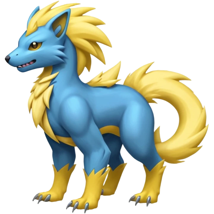 Manectric-Electrike-Fakémon-hybrid-creature (full body)  emoji