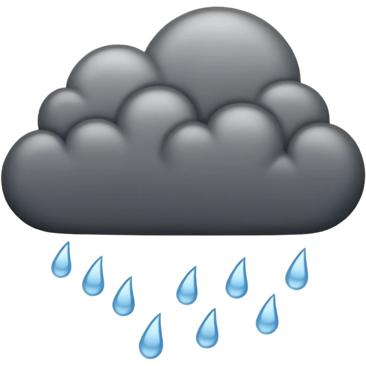 rain cloud emoji