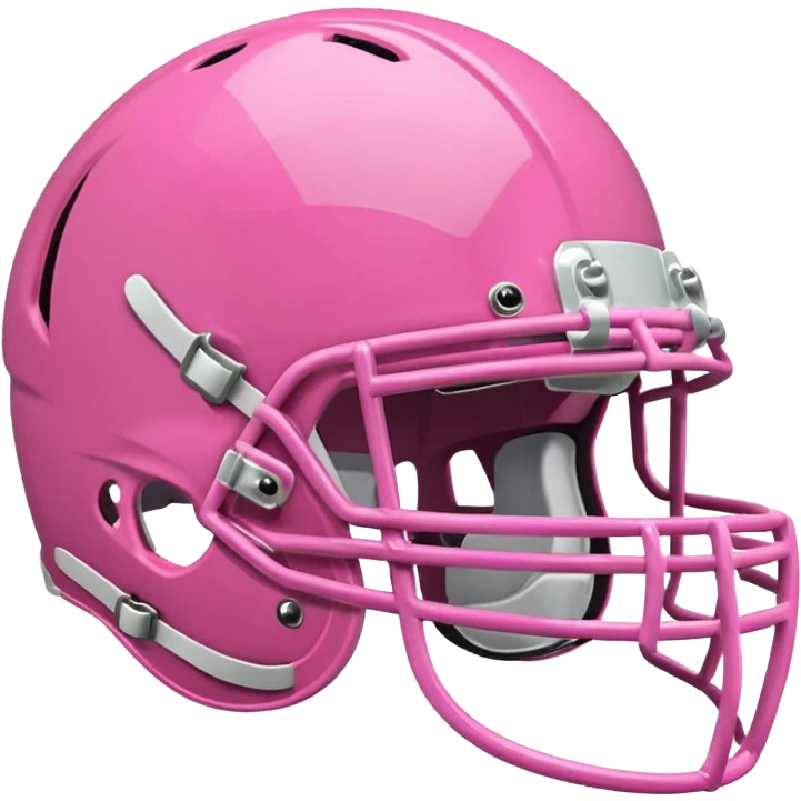 Pink football helmet emoji