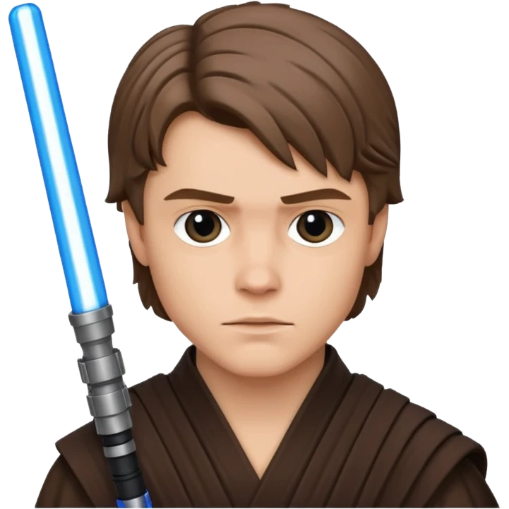 Anakin skywalker avec sabre laser emoji