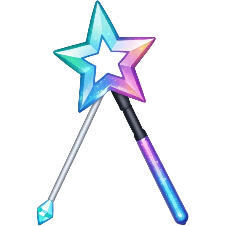 glitter magic wand emoji