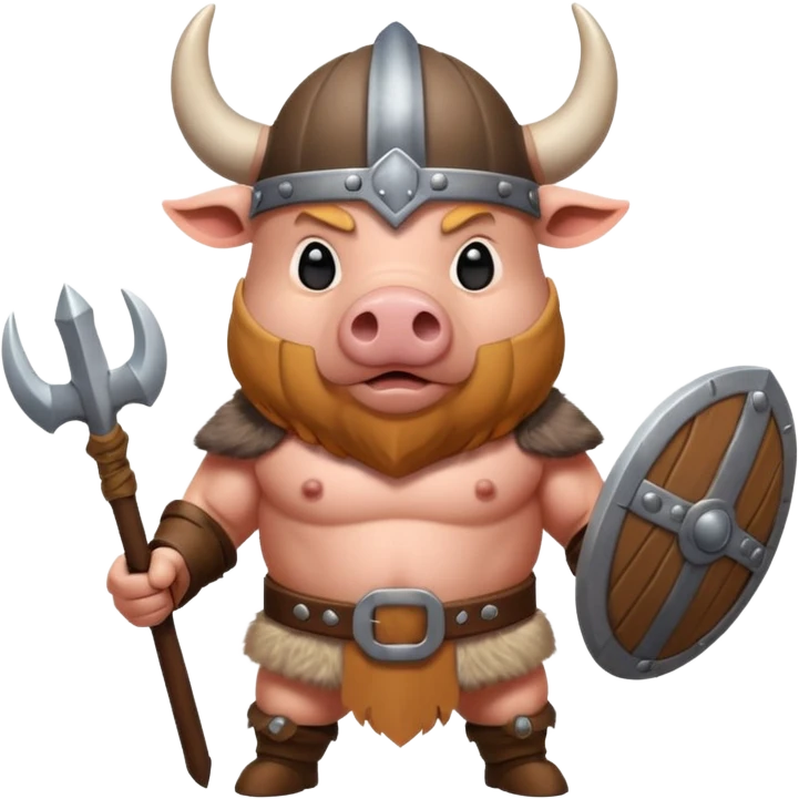 Viking pig emoji