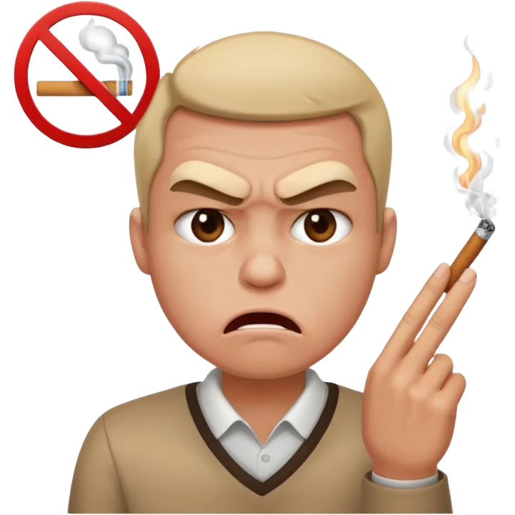 против курения emoji