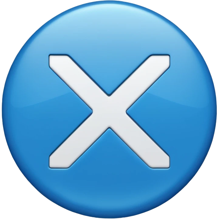 bold blue check mark emoji in Apple iPhone style emoji