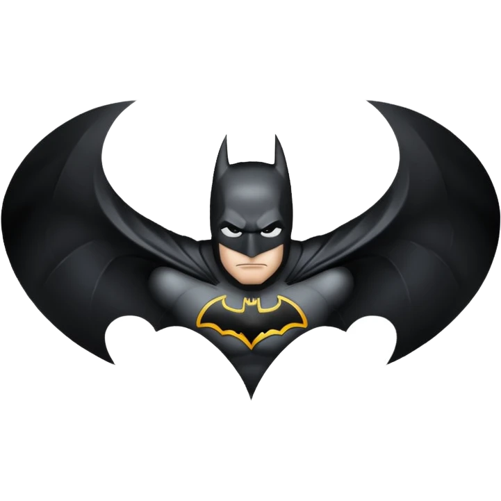 Batman logo Full black emoji