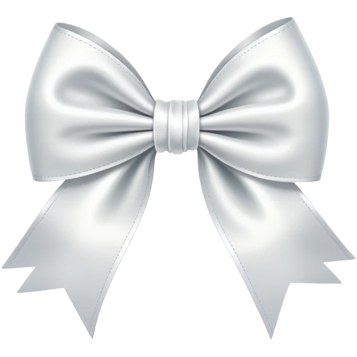 white coquette bow emoji