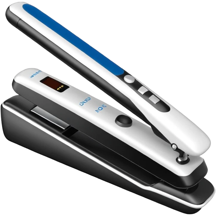 White color Hair straightener emoji