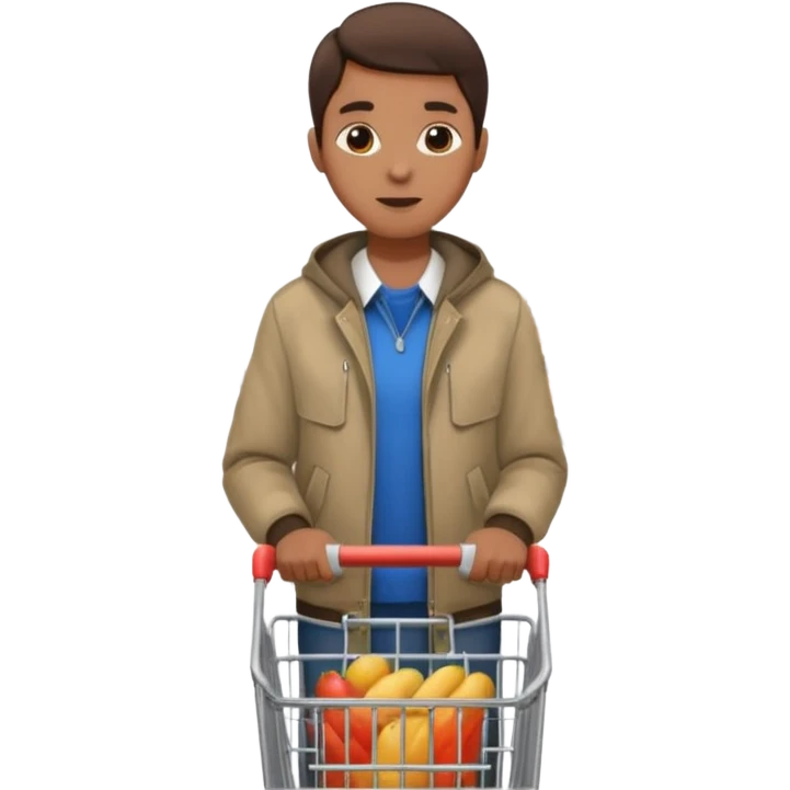 🛒+🚶 emoji