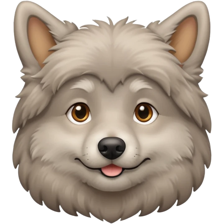 grey dog emoji