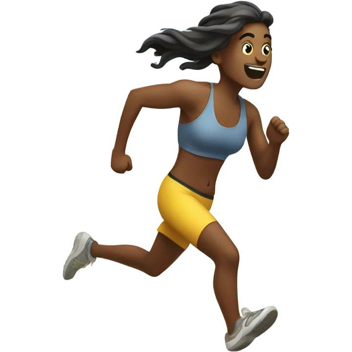 Running on the beach  emoji