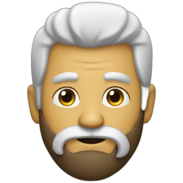 crazy beard  man emoji