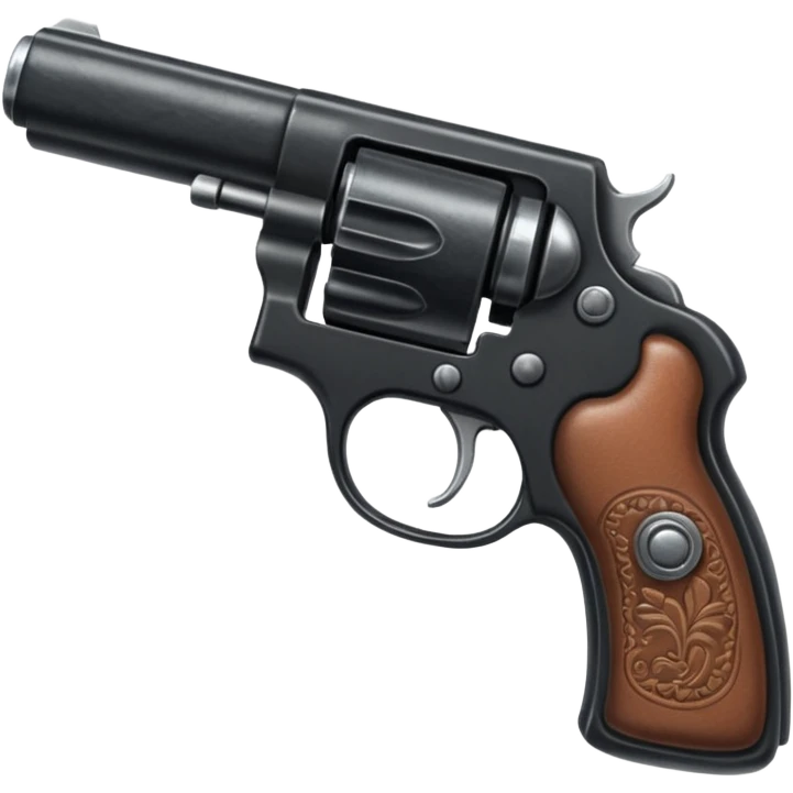 black leather gun emoji