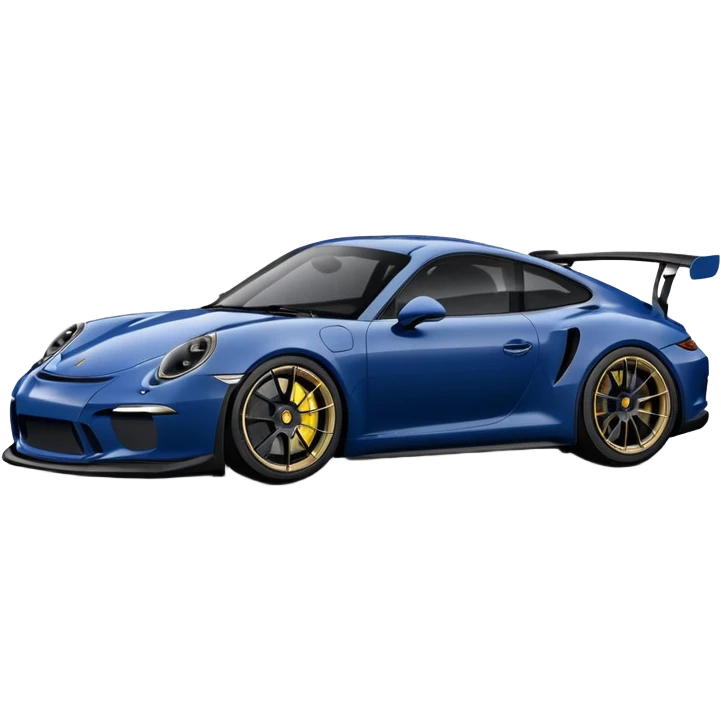 navy porsche gt3, black rims emoji