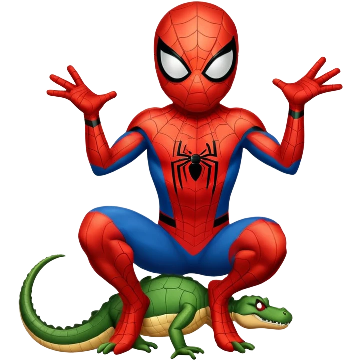 spider man in bambardilo crocodilo emoji