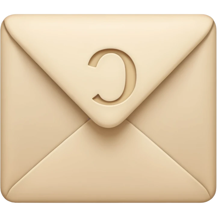 Letter color pale beige creamy emoji