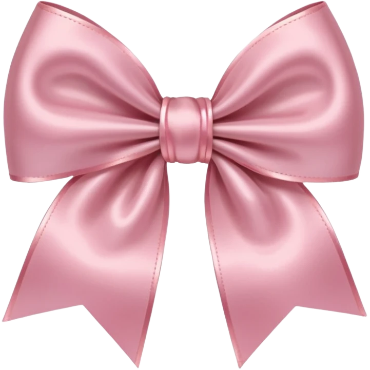 light pink satin bow  emoji