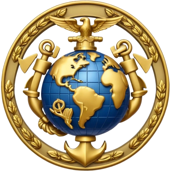 us marine eagle globe anchor emoji