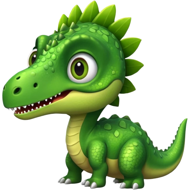 Surprised dinosaur emoji