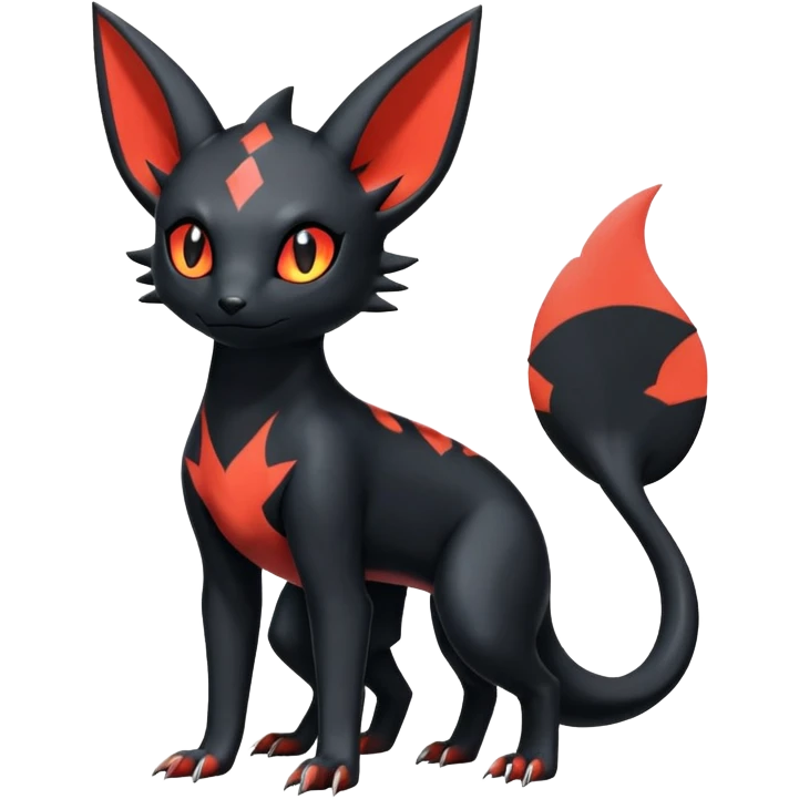 Salandit-Umbreon-Litten-Hybrid (Full body) emoji