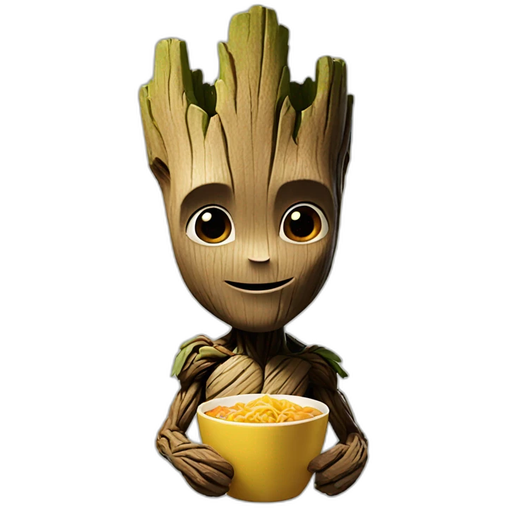 Groot lunch emoji