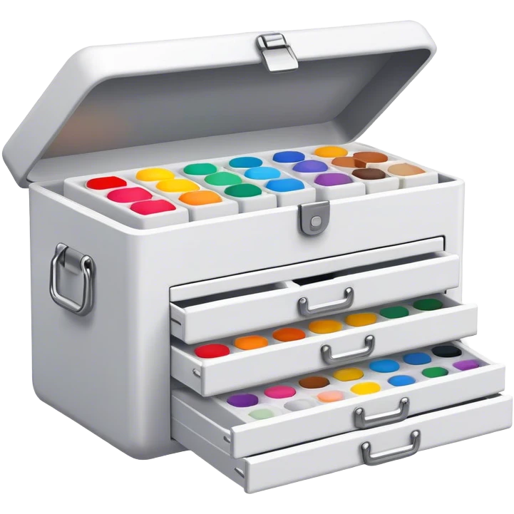 designer's tool box containing Figma, surveys, numbers, and empathy, paints emoji