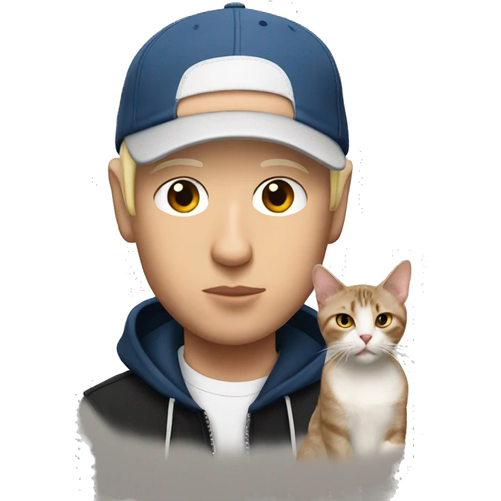 Eminem with a cat emoji