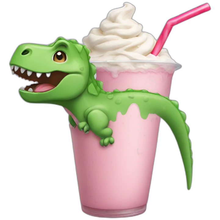 dinosaur milkshake emoji