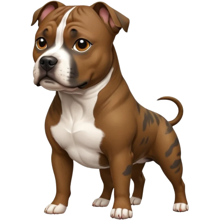 Completely Brindle English Staffordshire Bull Terrier emoji