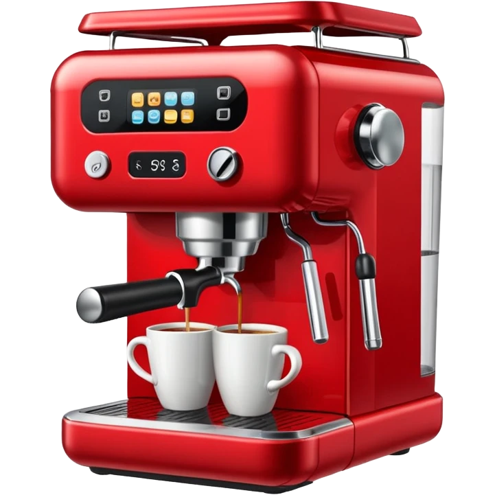 red coffe machine emoji