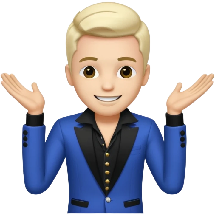 Sugar Bones, Male Pop Singer from Confidence Man emoji