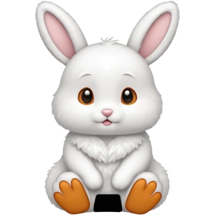 make a snow bunny
 emoji