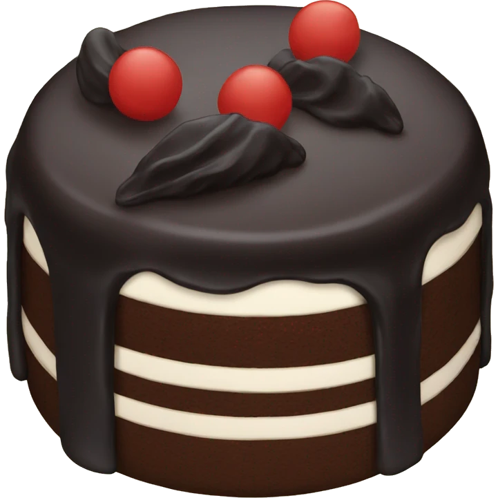 Black cake  emoji