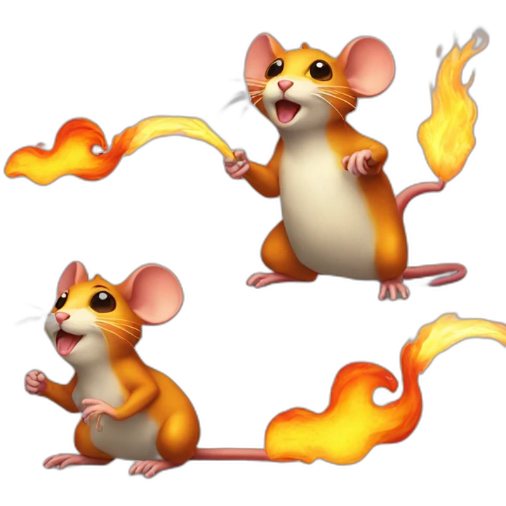 fire breathing mouse emoji
