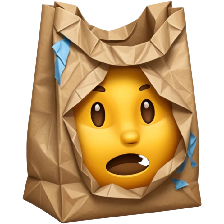 An empty bag emoji