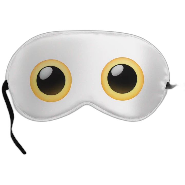 Eye mask silk  emoji