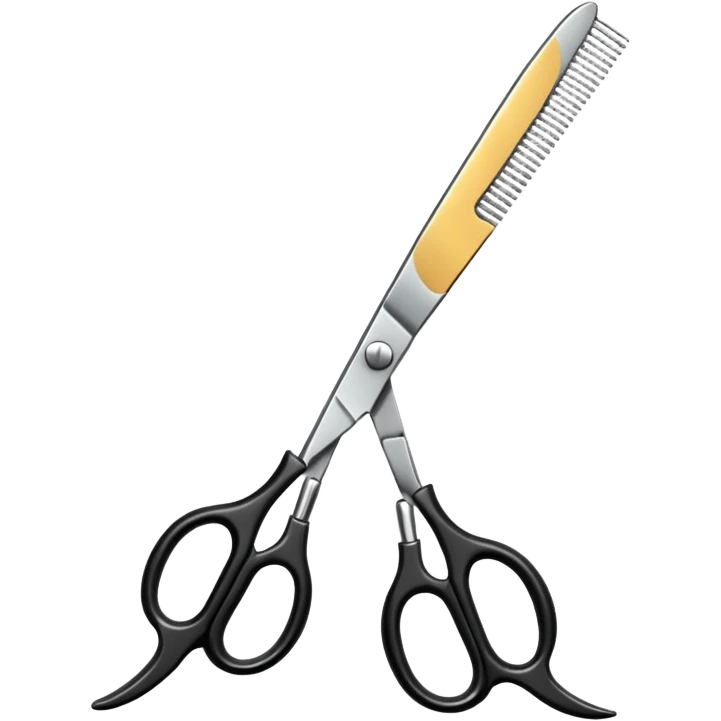 barber shop, scissors, comb, only scissor and comb emoji