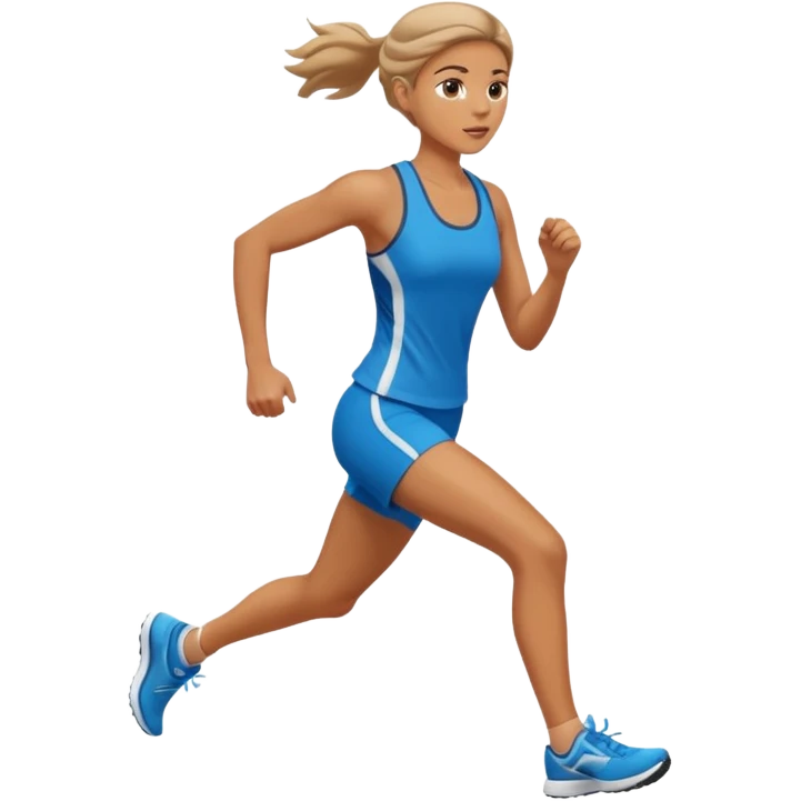 mulher correndo emoji