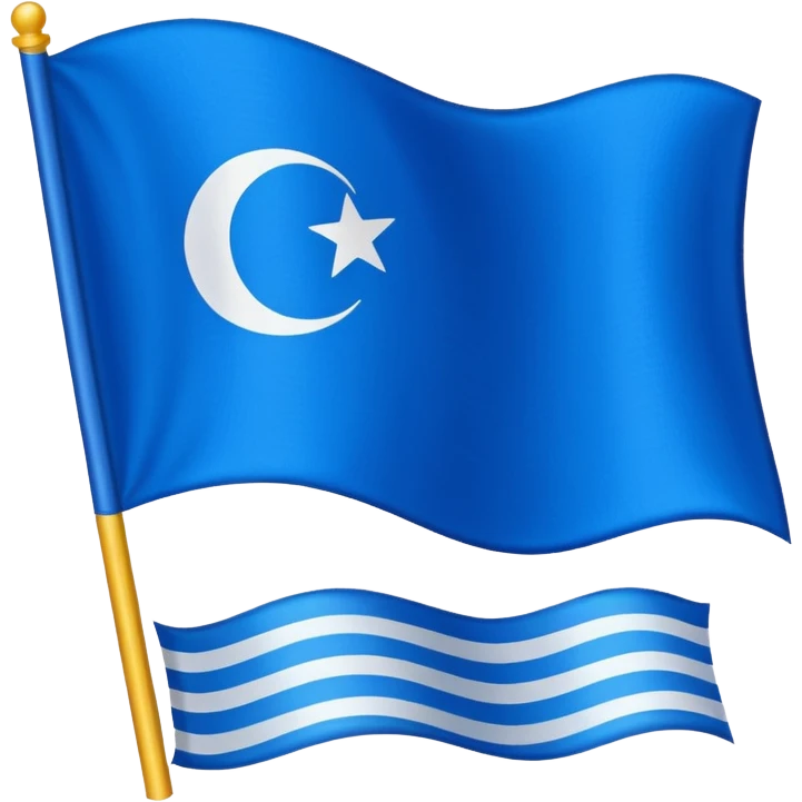 Blue flag emoji