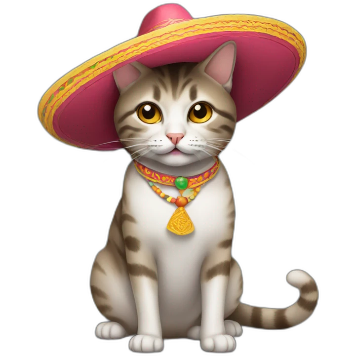 Cat with sombrero  emoji