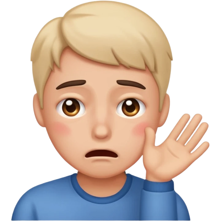 Flustered emoji