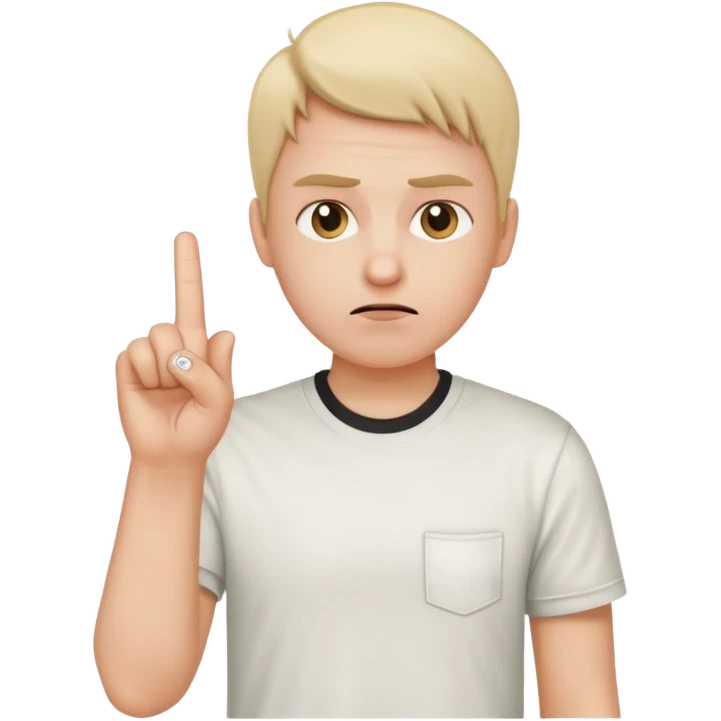 Confused face with the middle finger emoji