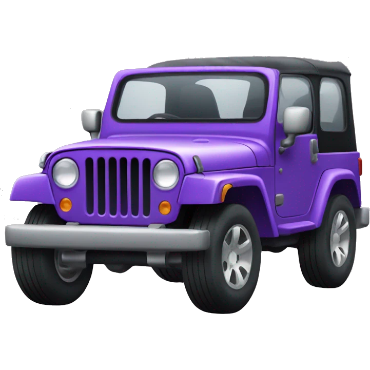 Purple jeep emoji