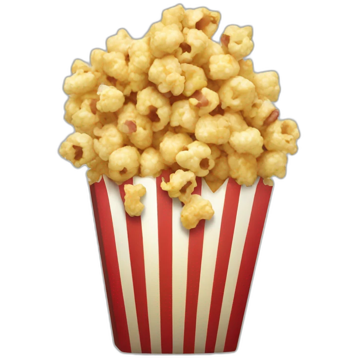 popcorn with meat emoji