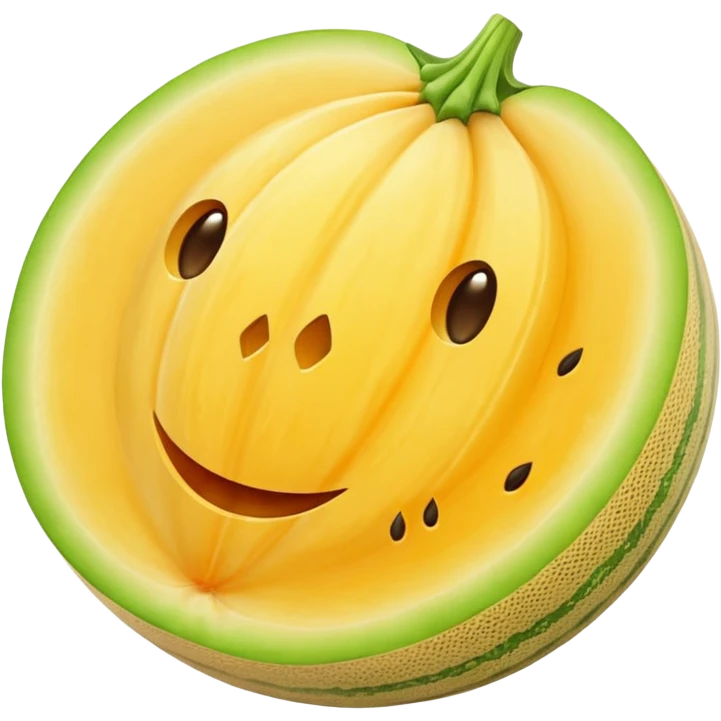 yellow melon uncut emoji
