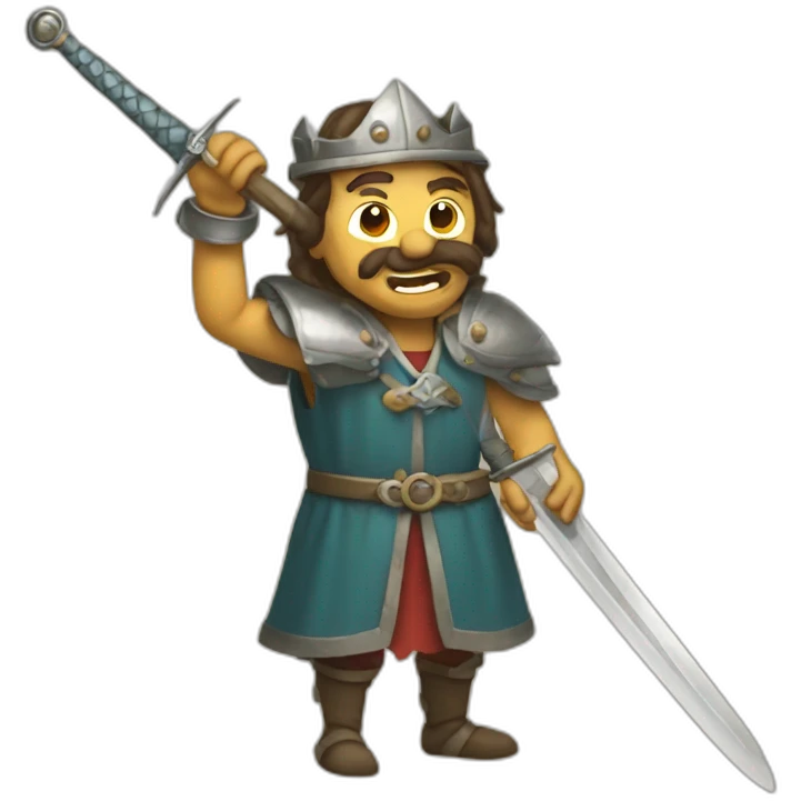 medieval sword-swallower emoji