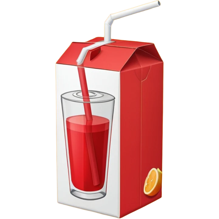 Juice Box RED emoji